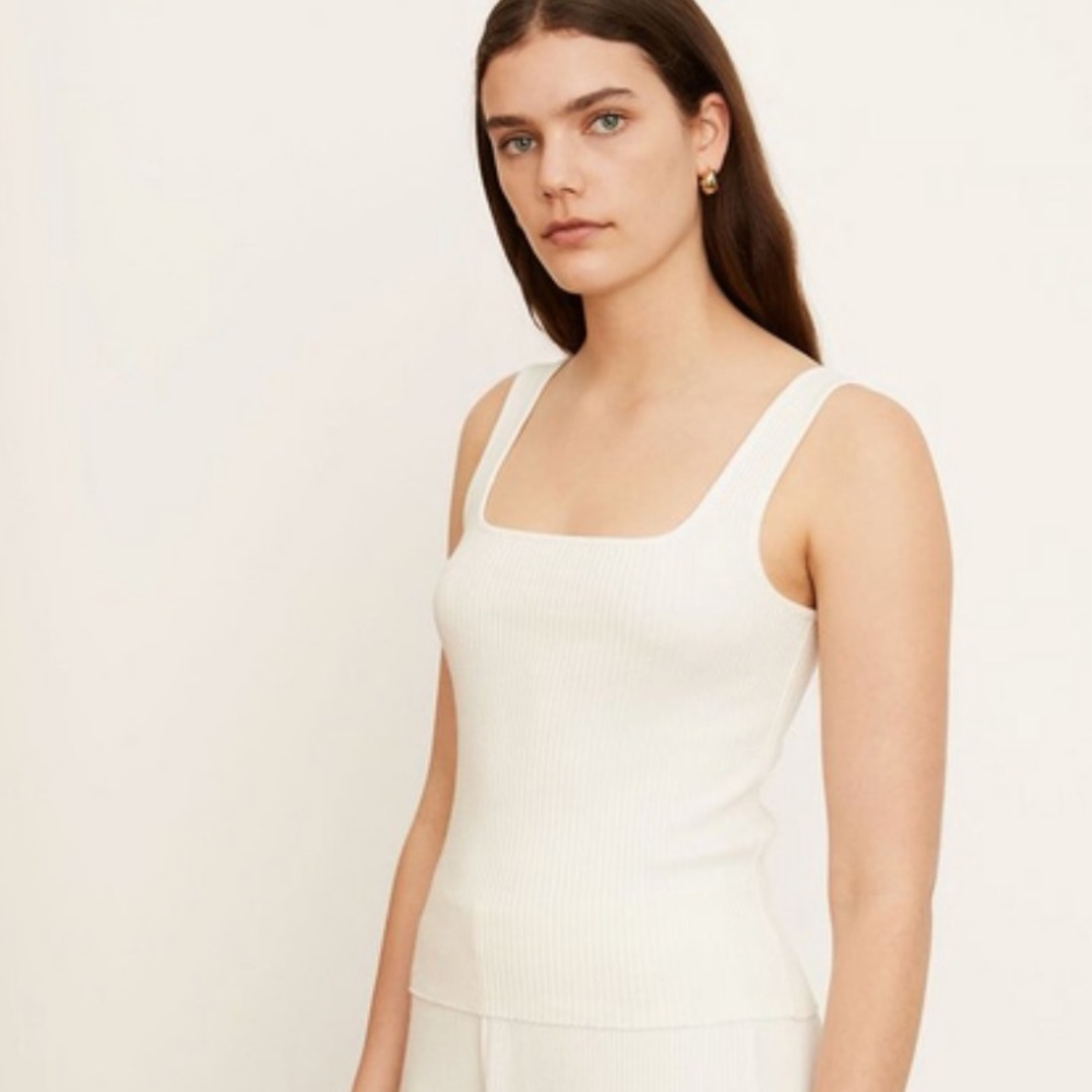 Vince White Tank Top